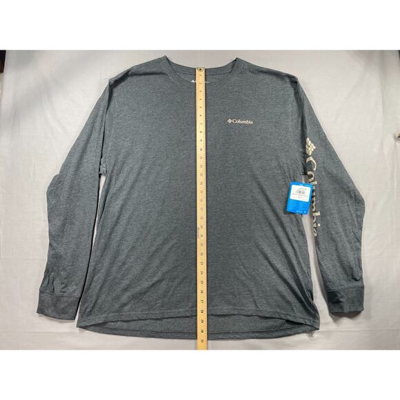 Columbia Men's Charcoal Gray Pullover Lightweight Crewneck Tee Shirt Size XXL - Picture 3 of 6